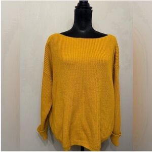 French Connection Women’s Mustard Yellow Baggy Sweater S